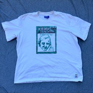 Adidas Stan Smith painted logo tee